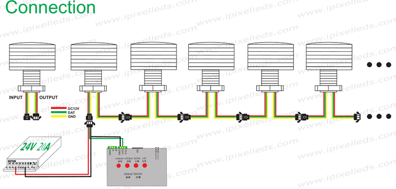 45mm LED Pixel Light